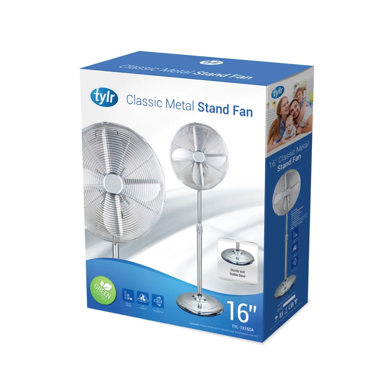 16” Classic Metal Stand Fan