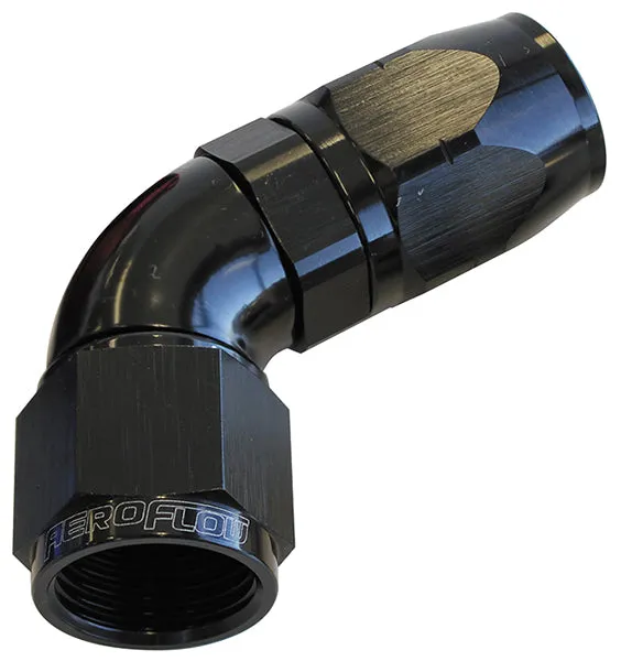 550 Series Cutter One-Piece Full Flow Swivel 60° Hose End -6AN AF558-06BLK