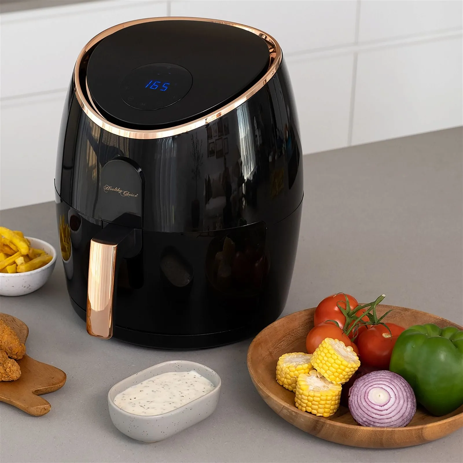 7.1L Digital Airfryer - Black/Rose Gold