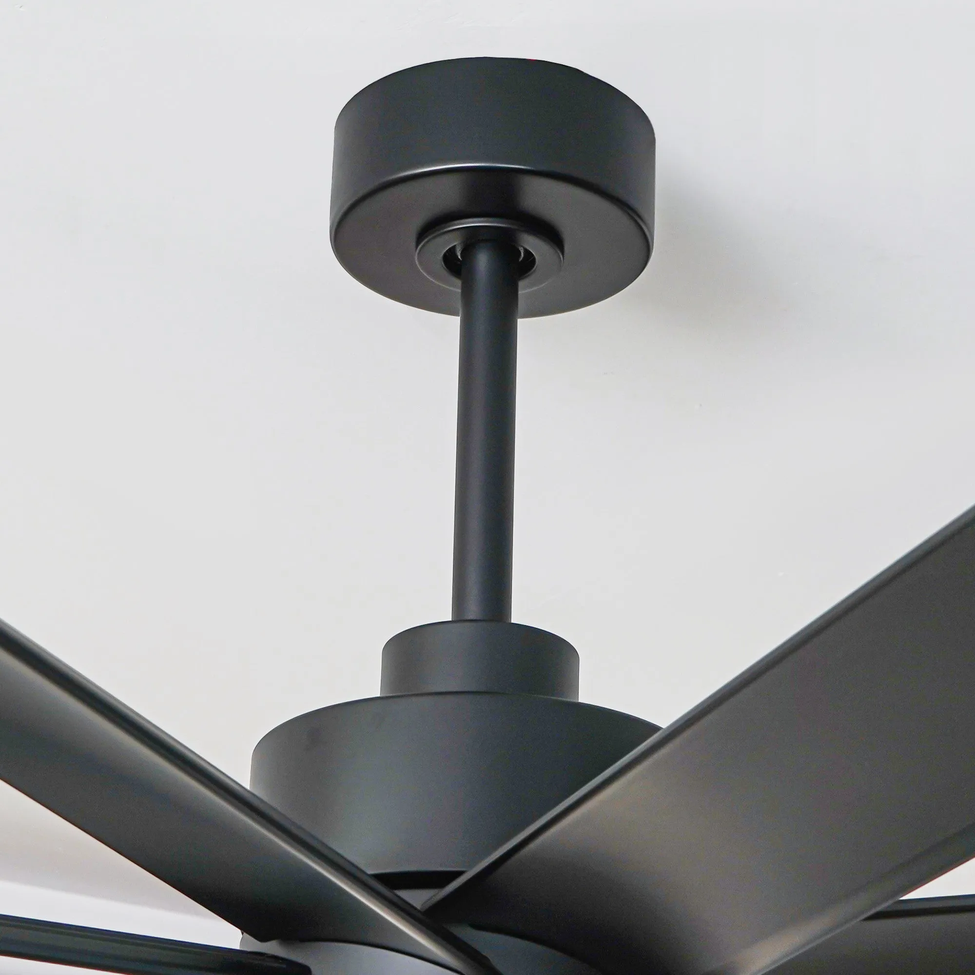 72 Inch Daugava Modern Downrod Mount Smart Fan with LED Light