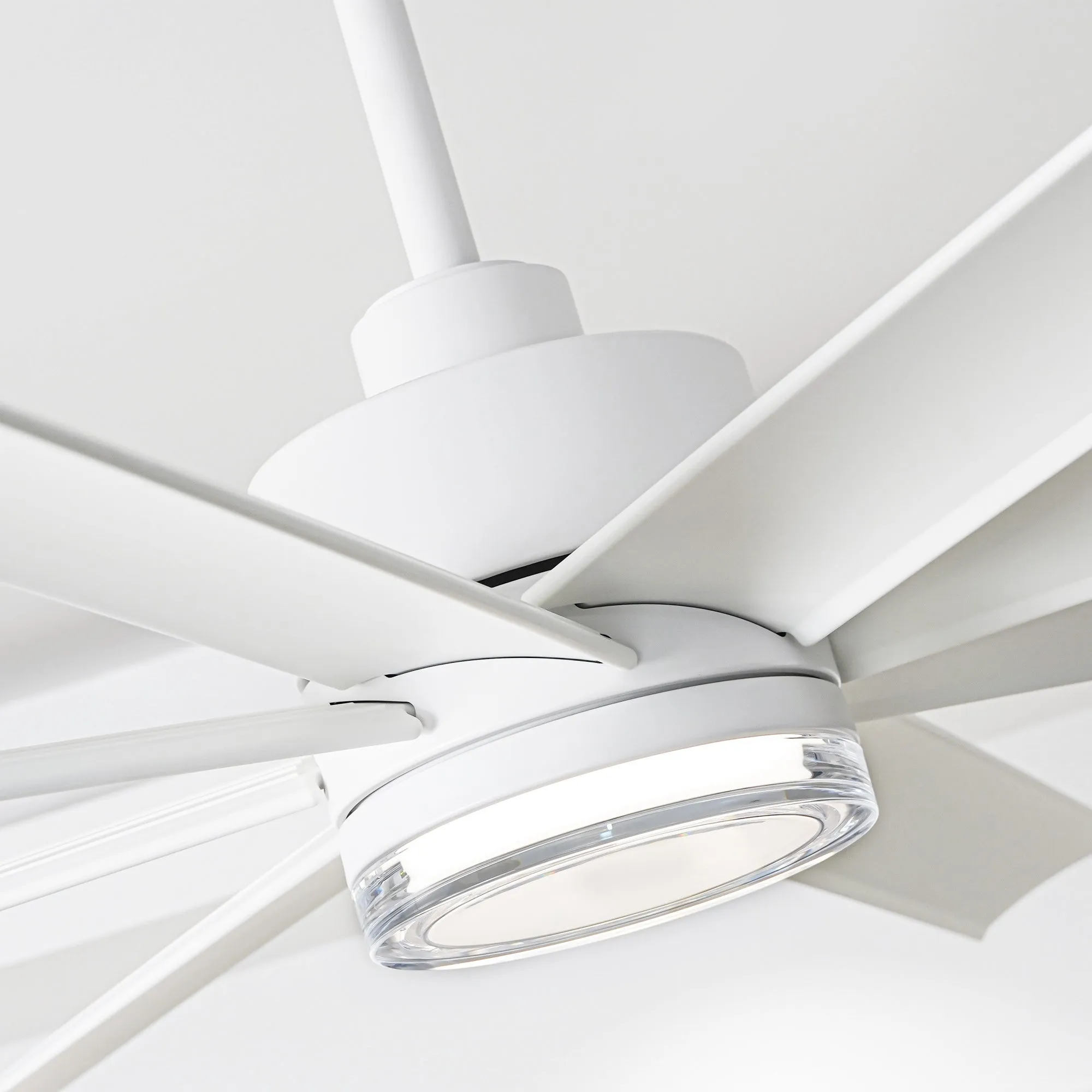 72 Inch Daugava Modern Downrod Mount Smart Fan with LED Light