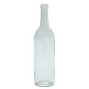 750 ml Clear Glass Claret/Bordeaux Wine Bottles, 12 per case