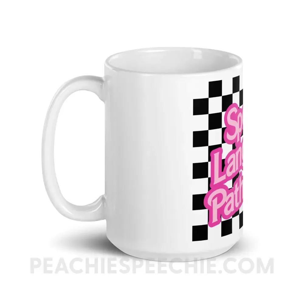 90s Checkerboard Speech Language Pathology Coffee Mug