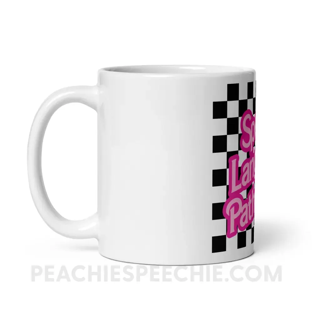 90s Checkerboard Speech Language Pathology Coffee Mug