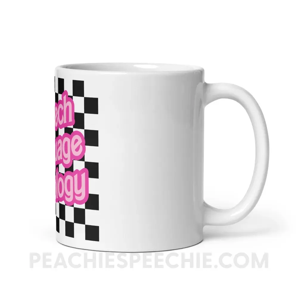 90s Checkerboard Speech Language Pathology Coffee Mug