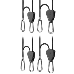 AC Infinity Heavy-Duty Adjustable Rope Clip Hanger, Two Pairs