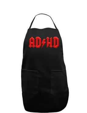 ADHD Lightning Bolt Rockstar Dark Adult Apron