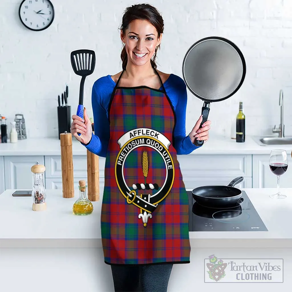 Affleck Tartan Apron with Family Crest