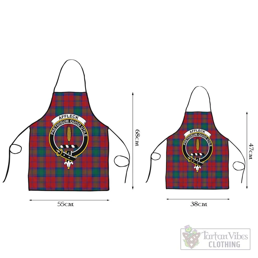 Affleck Tartan Apron with Family Crest