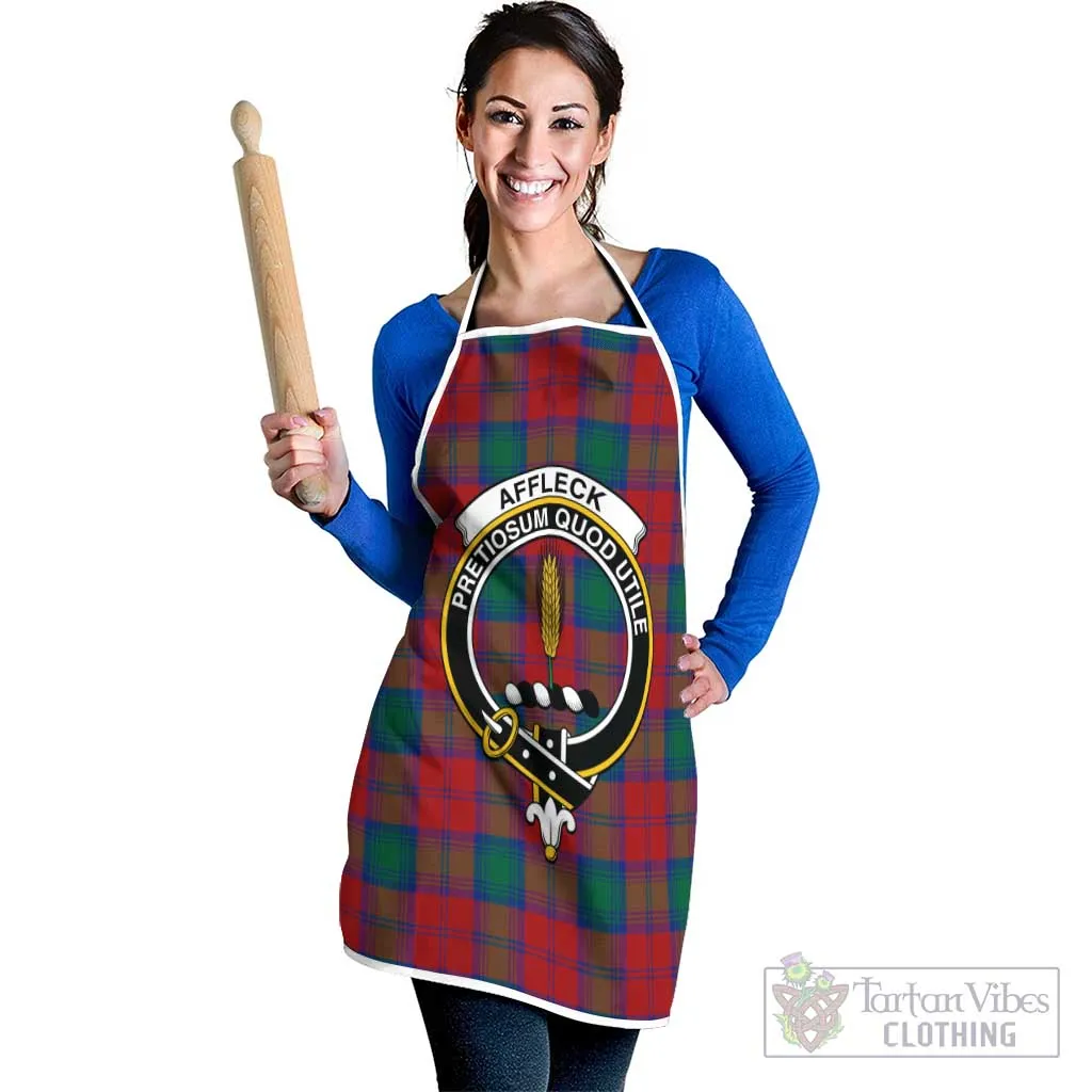 Affleck Tartan Apron with Family Crest