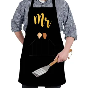 Apron for Kitchen for Couples Anniversary Gift  Couple - Mr