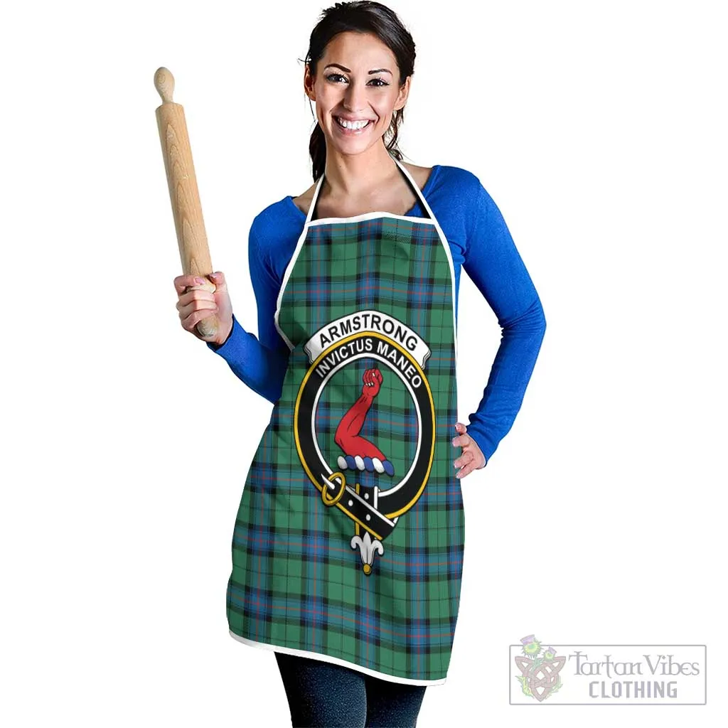 Armstrong Ancient Tartan Apron with Family Crest