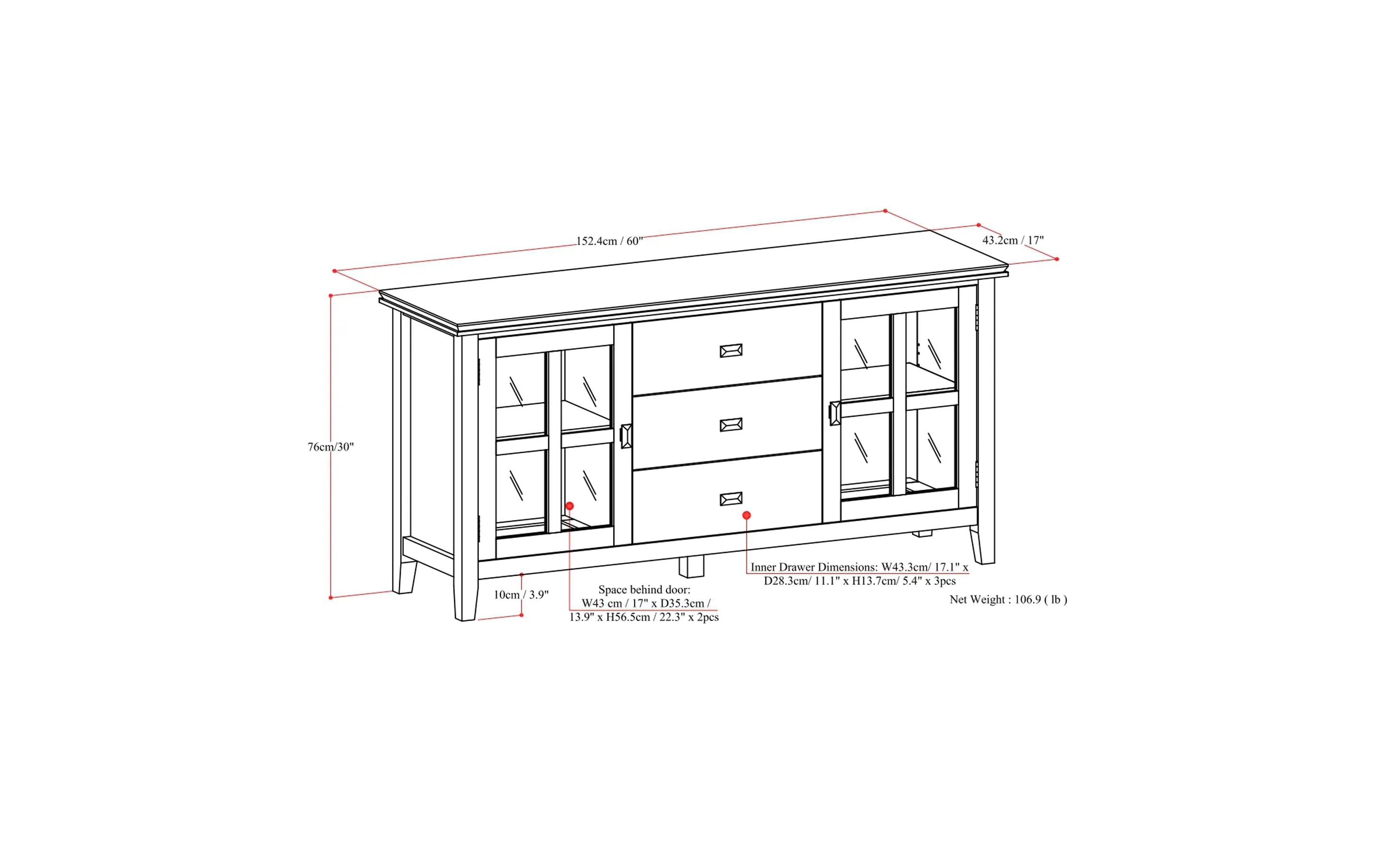 Artisan Large Sideboard Buffet