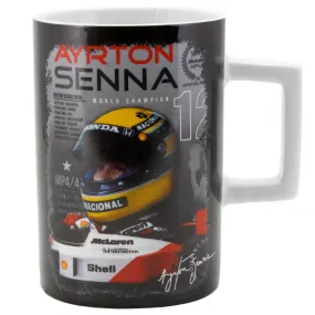 Ayrton Senna Mug, World Champion, 300 ml, Black, 2017