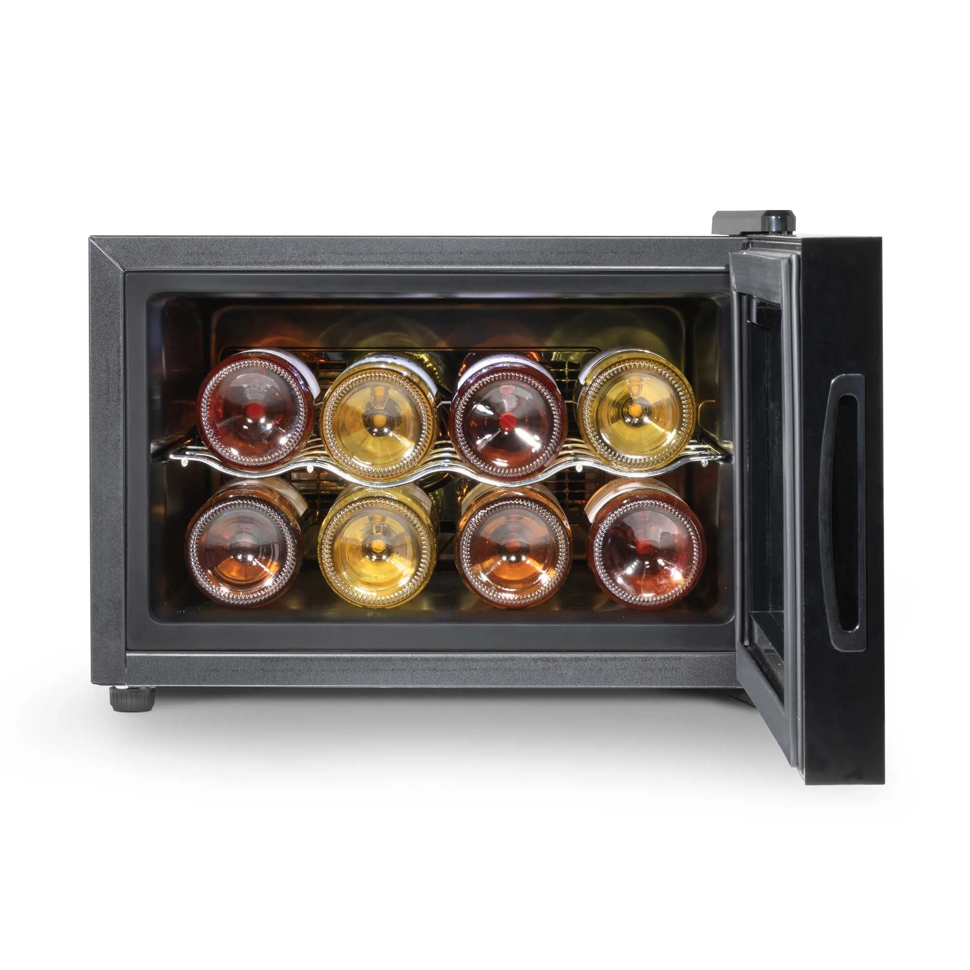 Baridi 8 Bottle Wine Cooler, Thermoelectric, 5-18°C, Touch Control, Table Top - DH218