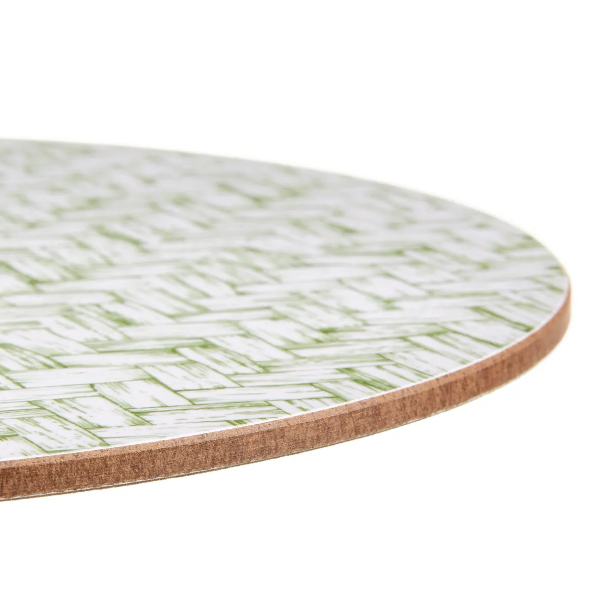 Basketweave Serving Mat Green