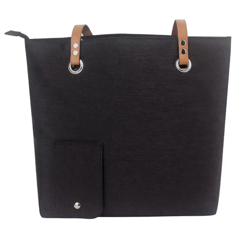 Beach Wine Tote Black