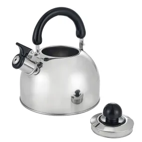 Bene Casa 2.5-quart stainless-steel stovetop tea kettle, removable, whistles