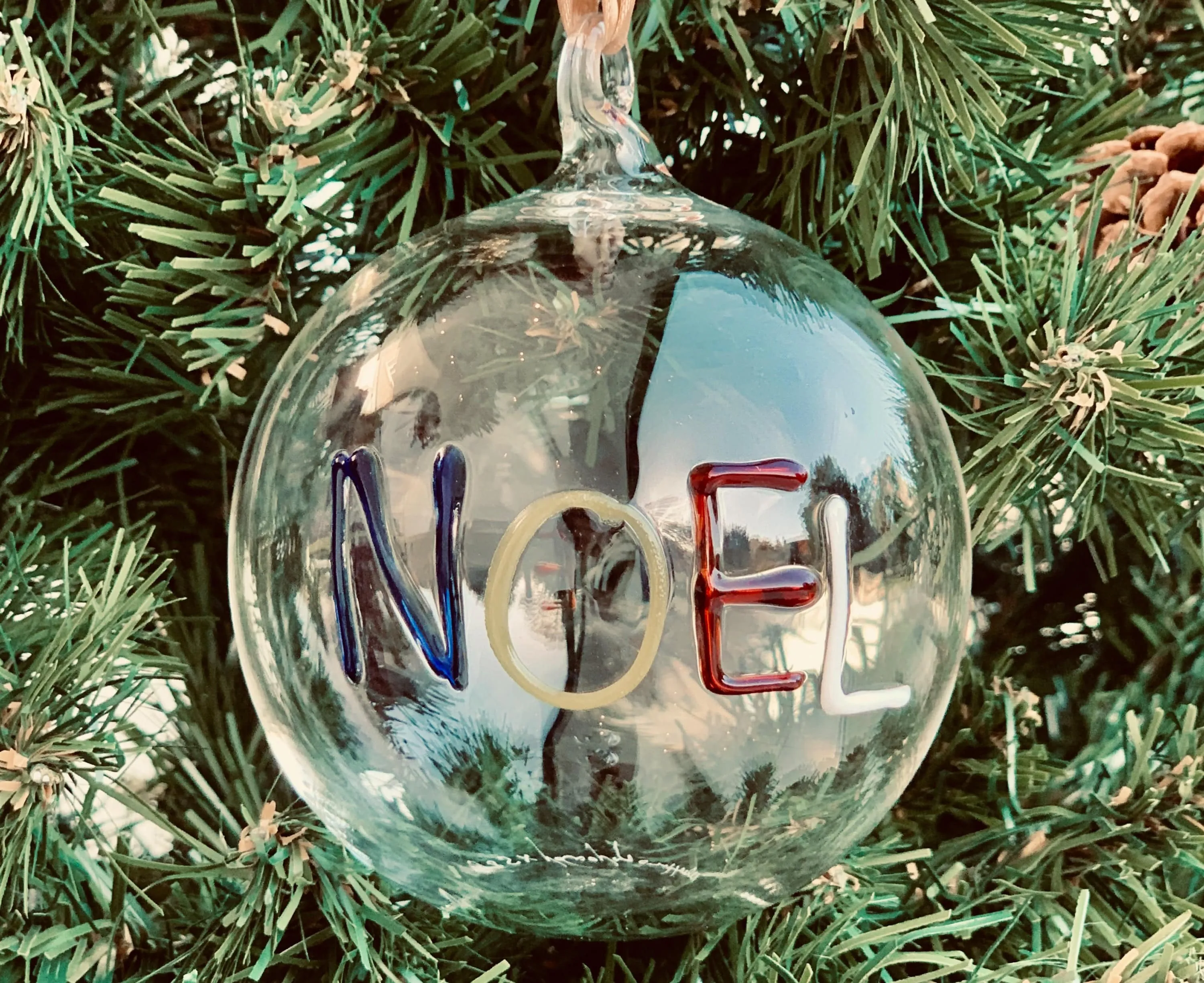 Bespoke Handblown Glass Word Bauble - MADE TO ORDER