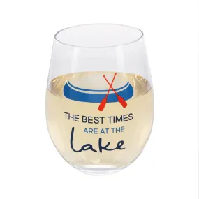 Best Times 18 oz Stemless Wine Glass