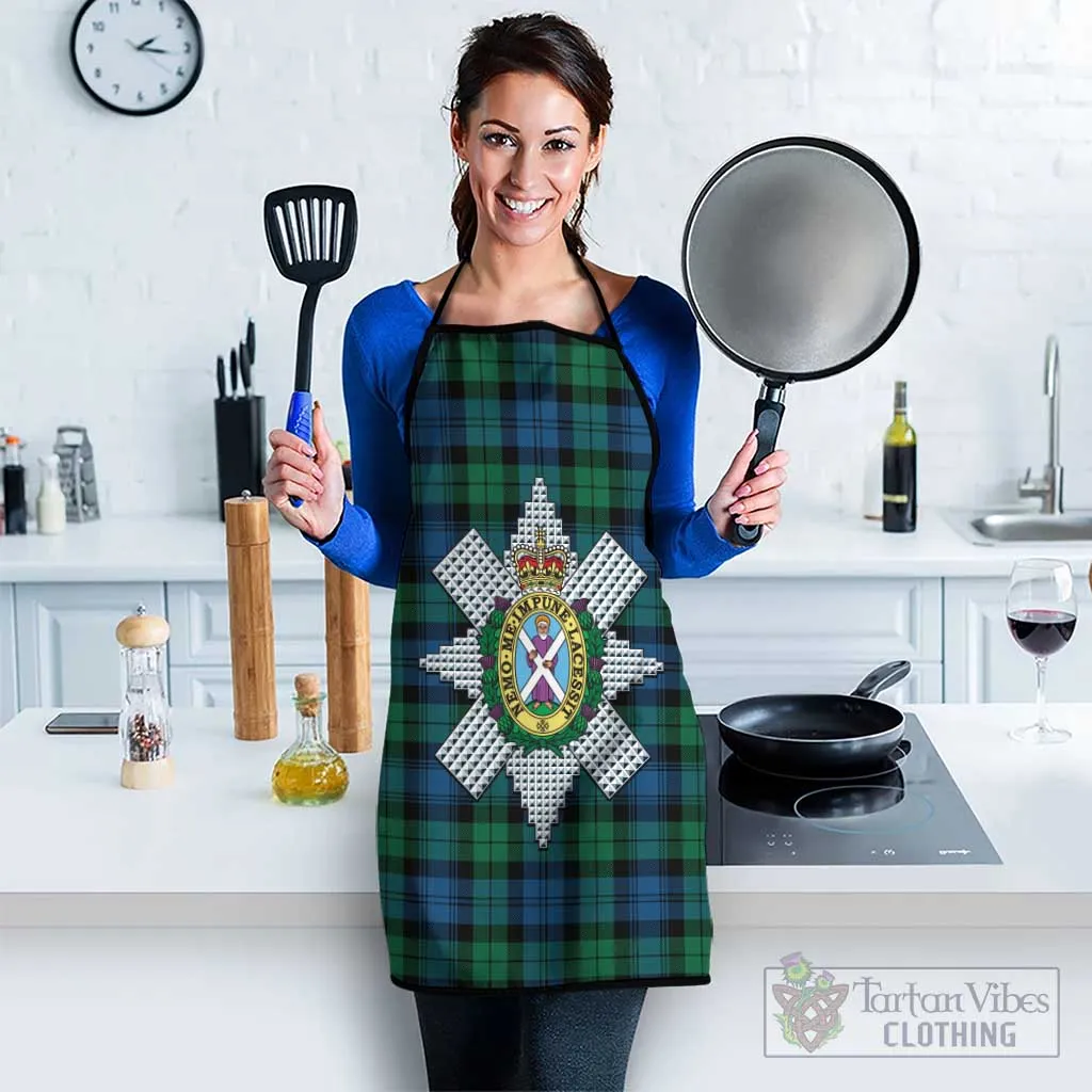 Black Watch Ancient Tartan Apron with Family Crest