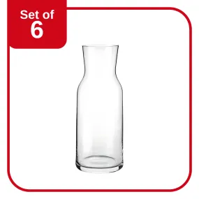 BORMIOLI ROCCO AQUARIA CARAFE NO LID 1.1lt CLEAR (125160) (Set of 6 )