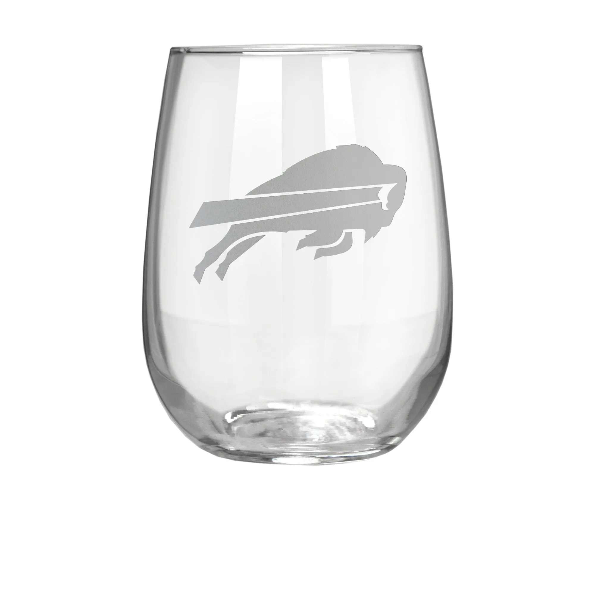 Buffalo Bills 17 oz. Stemless Wine Glass