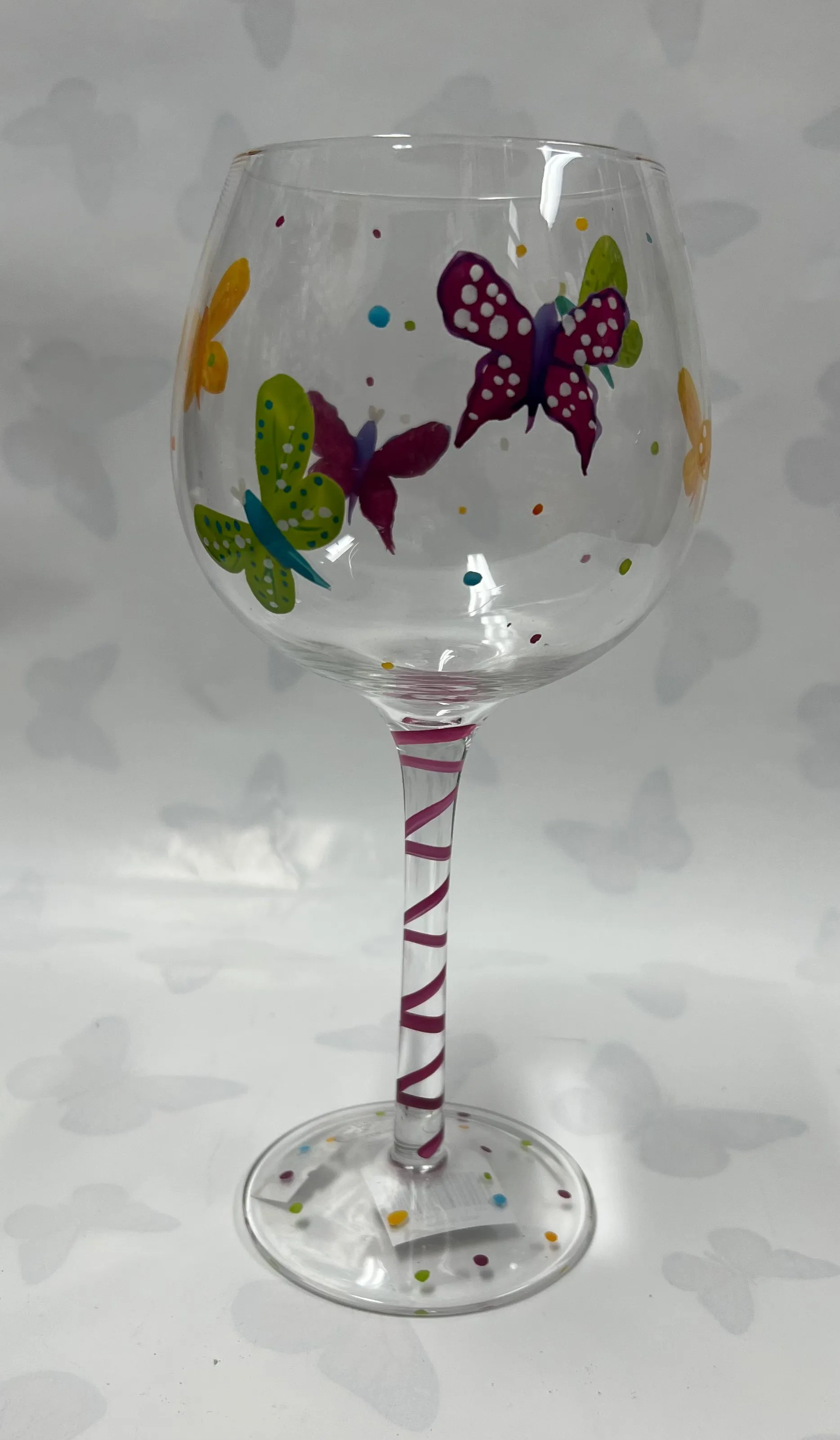 Butterfly Wineglass