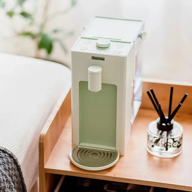 Buydeem S9013: Desktop Instant Hot Water Dispenser, Tea Maker, Milk Artifact, Light Shirt Green,3L