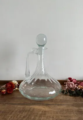 Carafe à vin décanteur en verre moulé