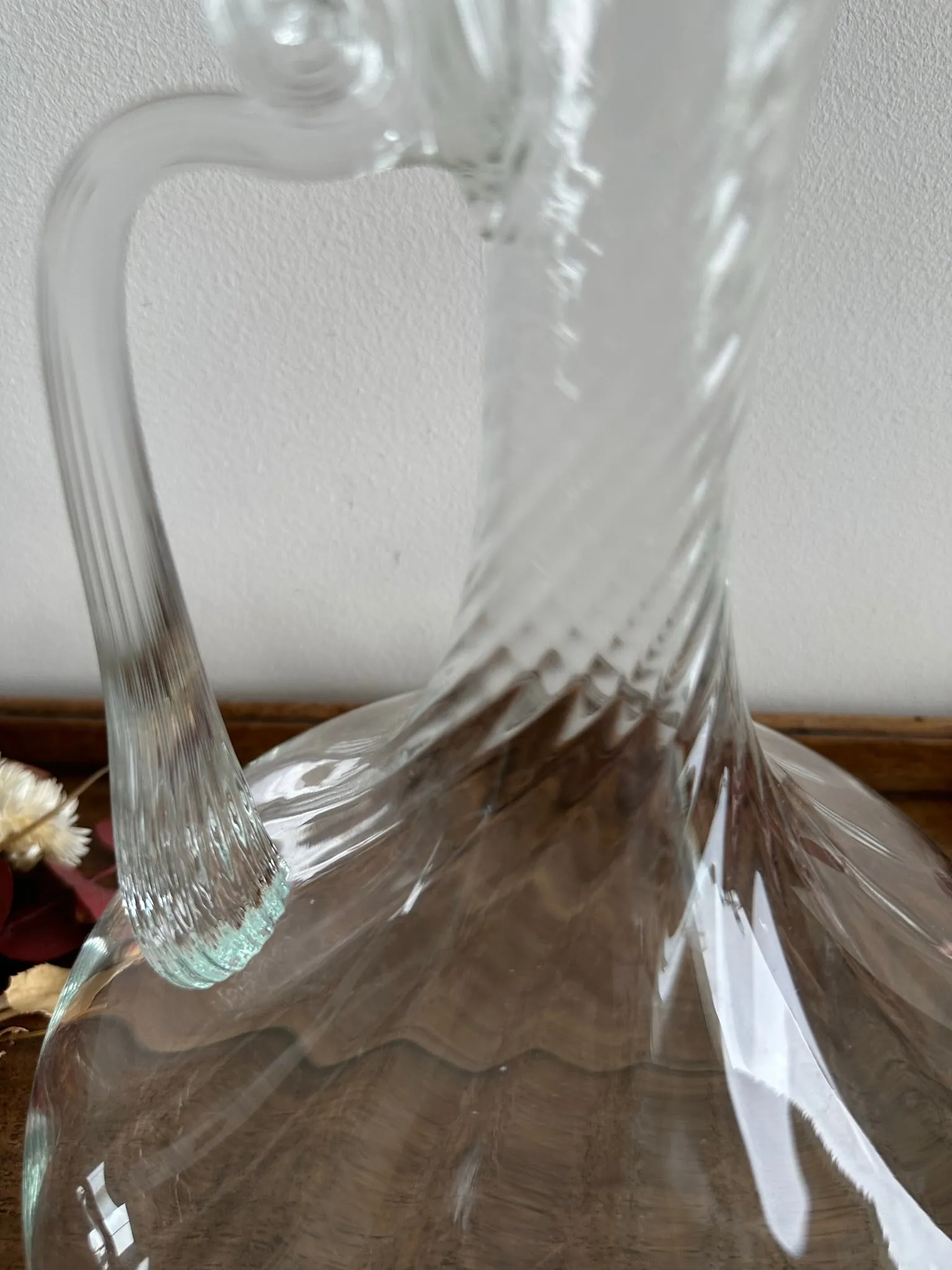 Carafe à vin décanteur en verre moulé