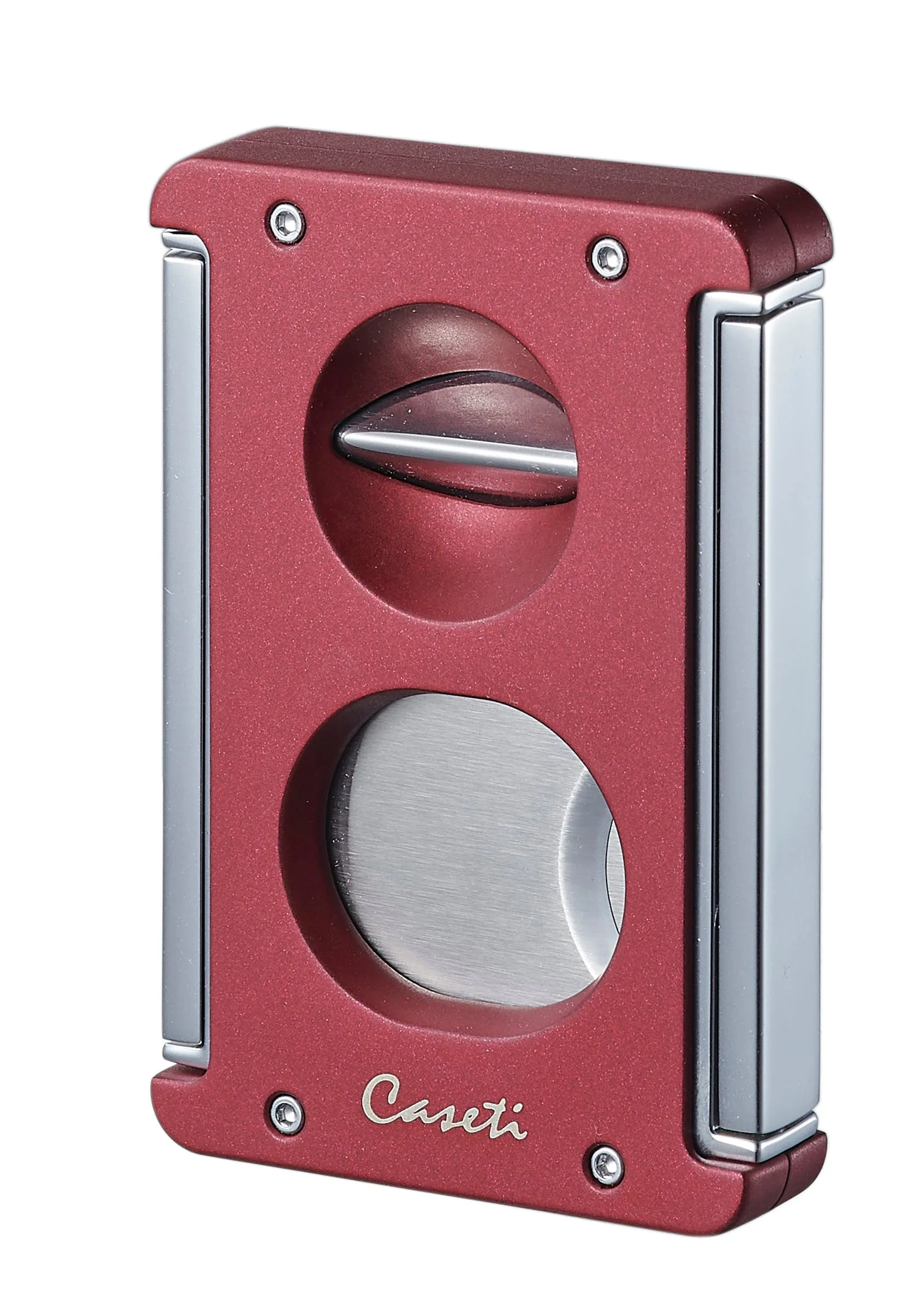 Caseti Trident X 3-in-1 Cigar Cutter - Burgundy