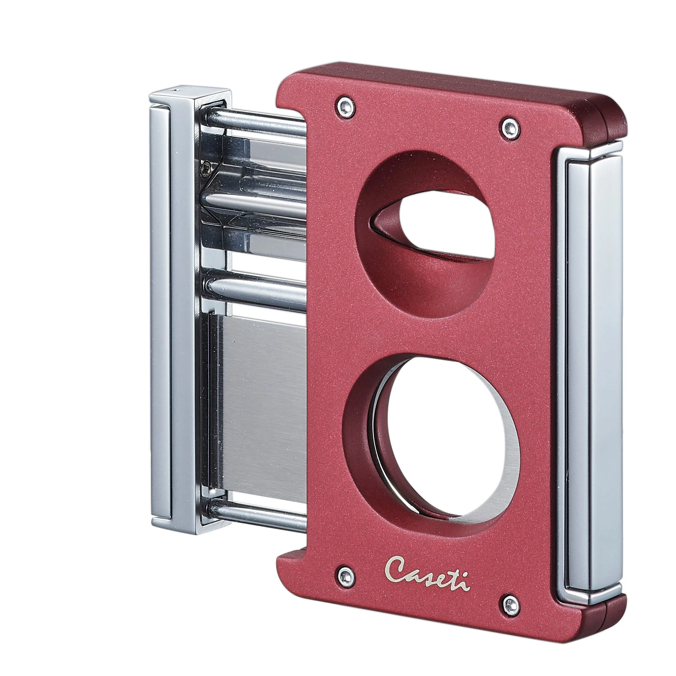 Caseti Trident X 3-in-1 Cigar Cutter - Burgundy