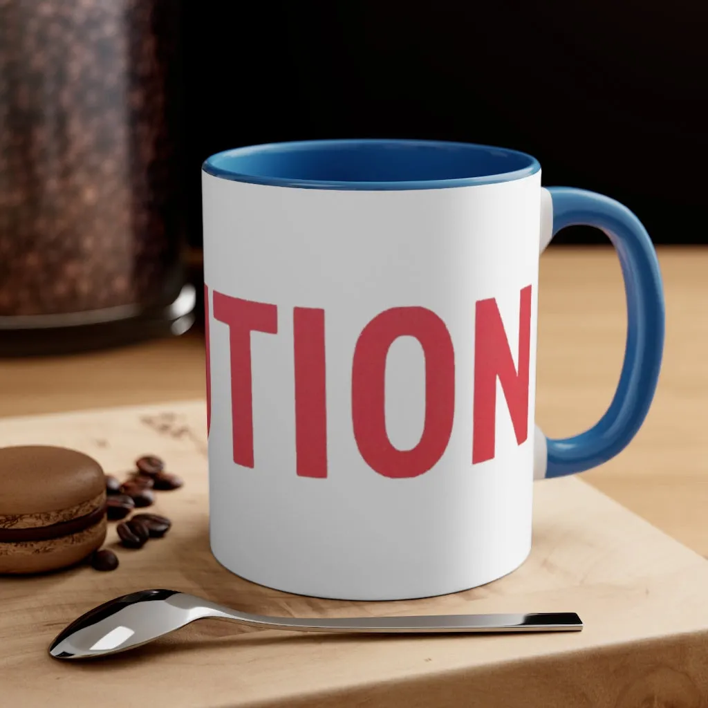 Caution Accent Coffee Mug, 11oz