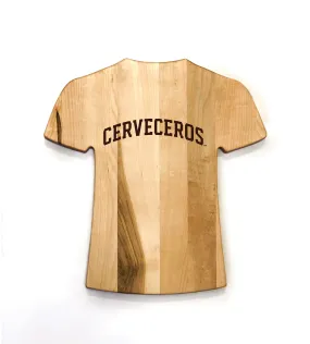 Cerveceros de Milwaukee Team Jersey Cutting Board | Customize With Your Name & Number | Add a Personalized Note (en Español)