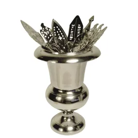 Chrome plated brass Spoon Holder