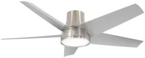 Chubby II 58" Outdoor Ceiling Fan in Brushed Nickel (Wet)