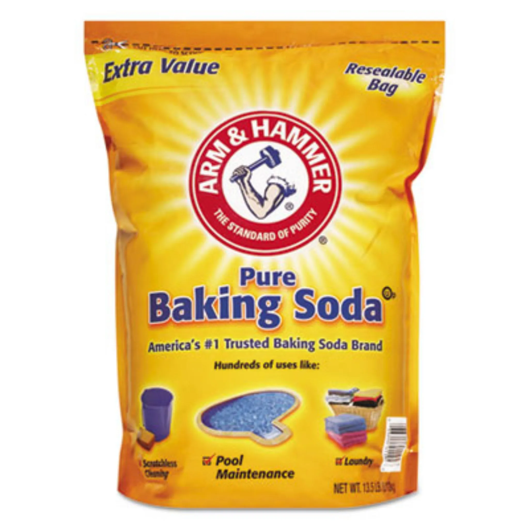 CHURCH & DWIGHT CO., INC Arm & Hammer CDC3320001961 Baking Soda, 13.5 lb Bag, 1 Each