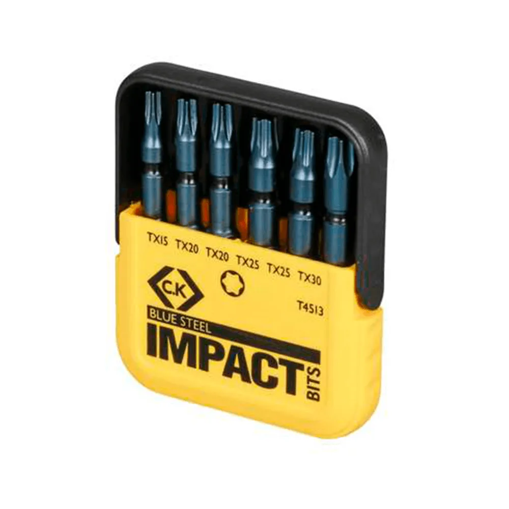 CK Blue Steel Impact Screwdriver 6 Bit Set