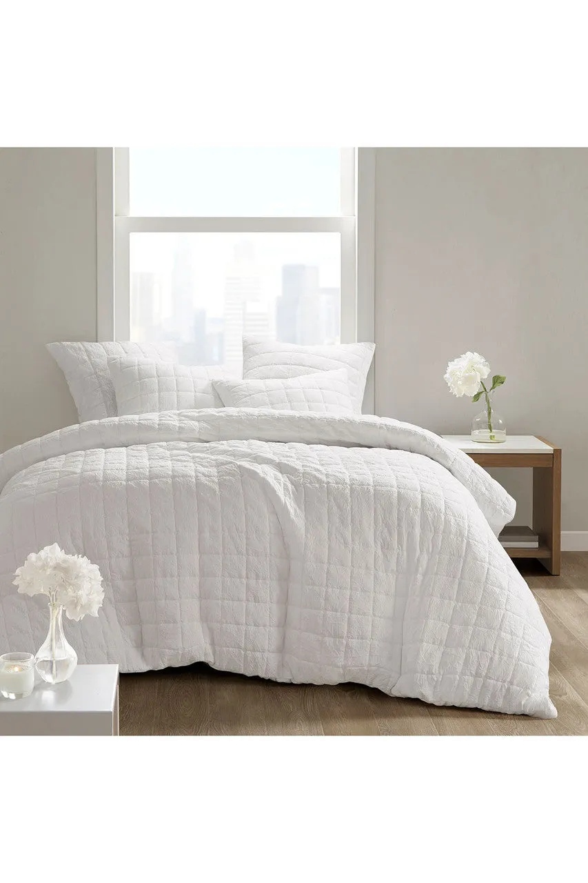 Cocoon Quilt Top White Comforter Mini Set