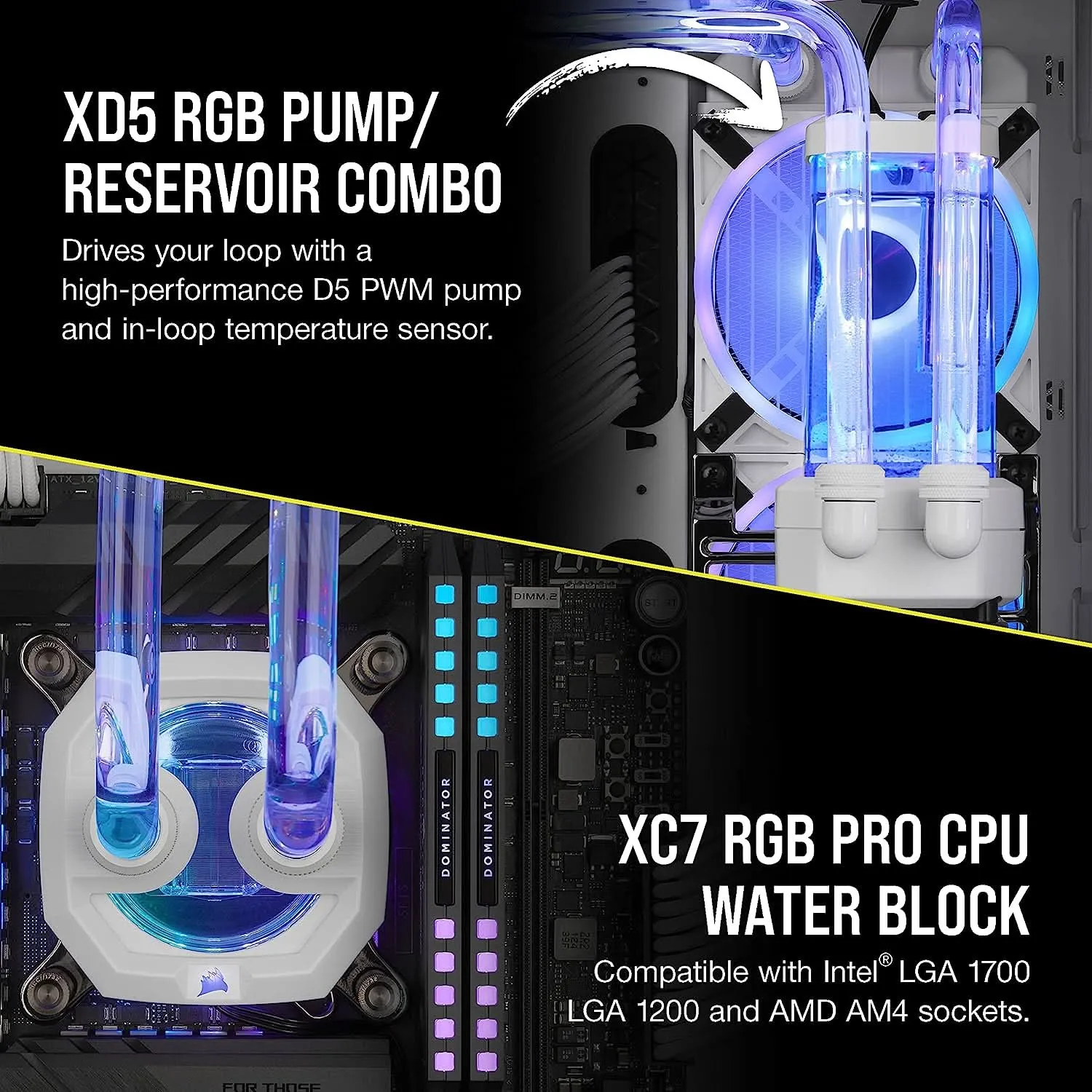 CORSAIR ICUE XH305I HYDRO X PRO CUSTOM COOLING KIT WHITE