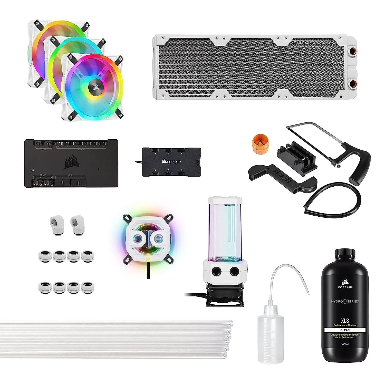 CORSAIR ICUE XH305I HYDRO X PRO CUSTOM COOLING KIT WHITE