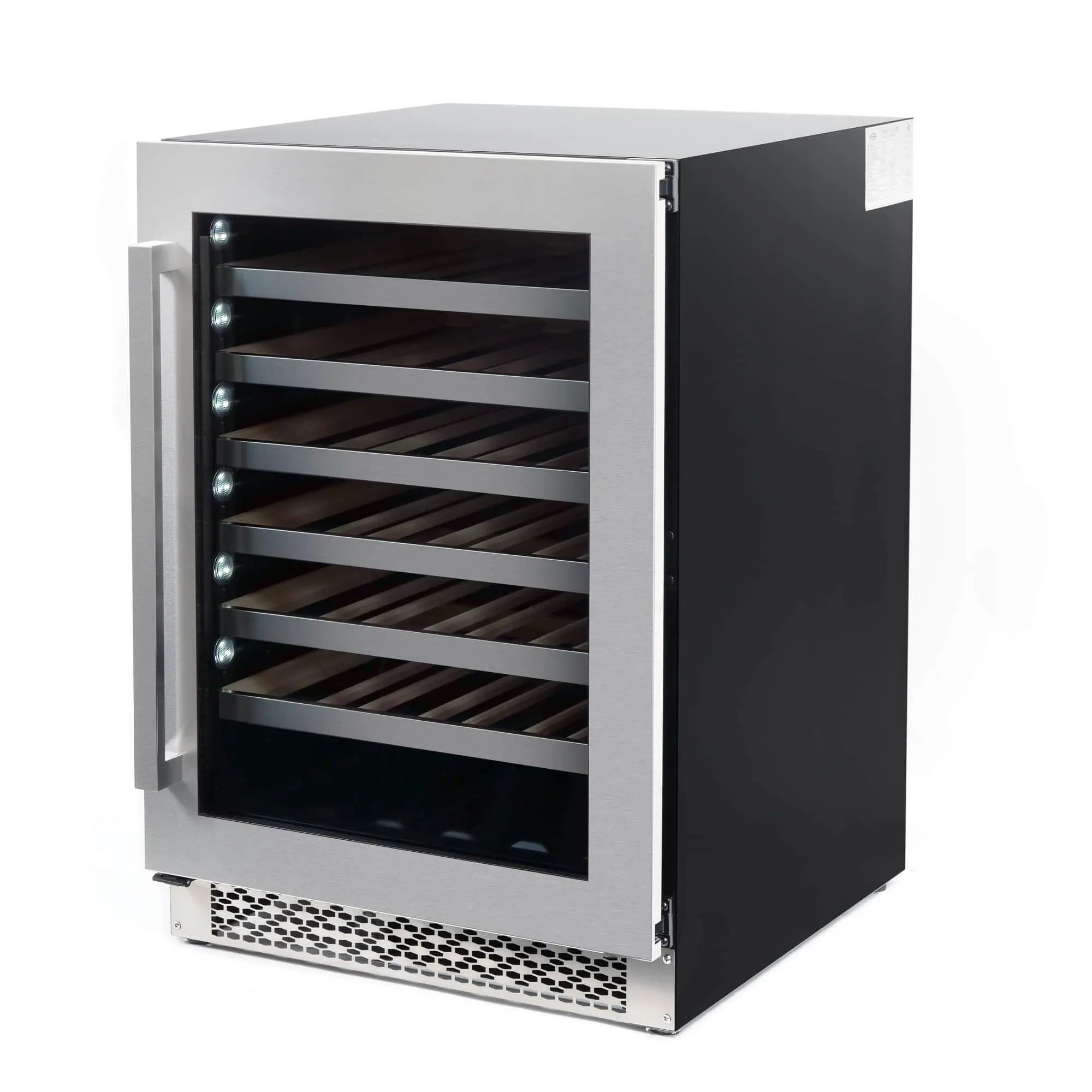 Cosmo 24-Inch 48 Bottles Capacity Wine Cooler in Stainless Steel (COS-24BIWCS)