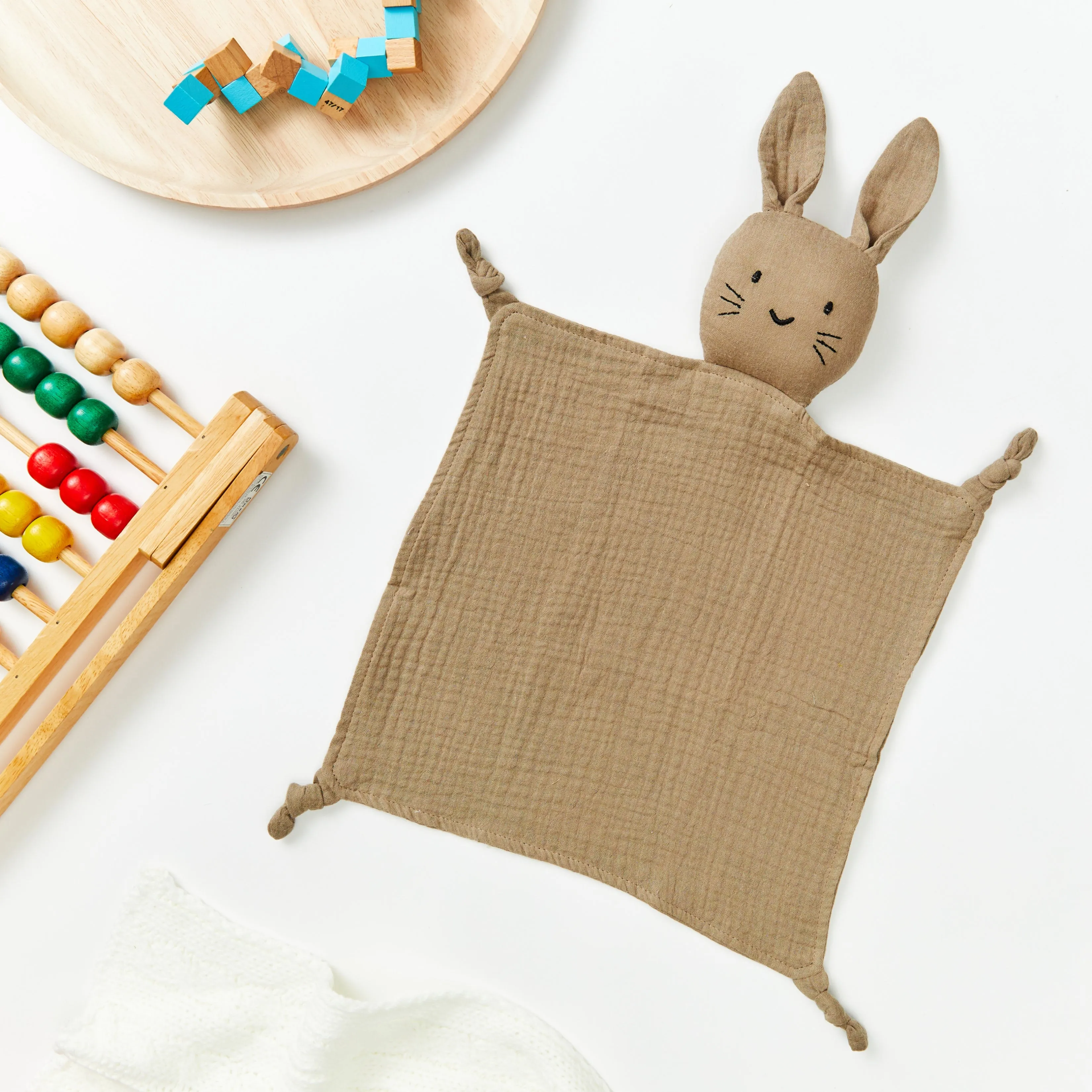 Cotton Baby Comforter Thumper The Bunny — Tawny