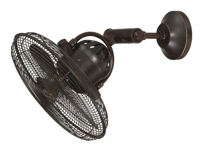 Craftmade BW414AG3 - 14 Inch Rotating Cage Ceiling Fan w/Swivel Arm Aged Bronze Textured