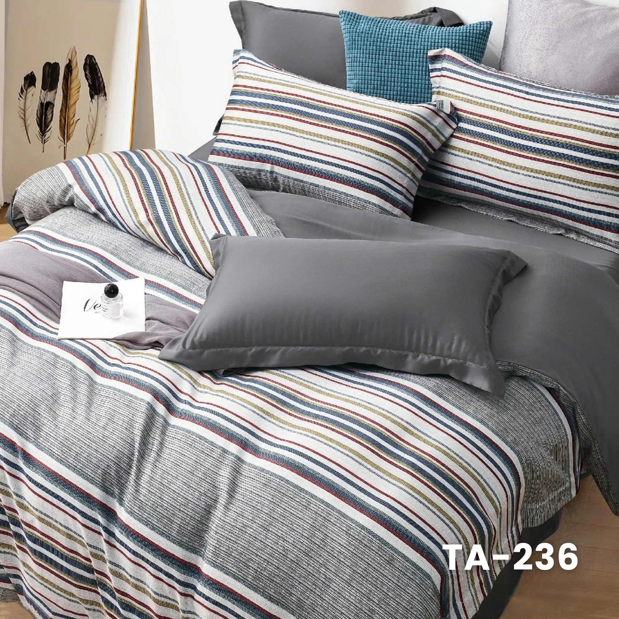 Customize Tencel Basic Set - 1 Duvet cover, 1 Fitted sheet and 2 Pillow cases - Choose your color