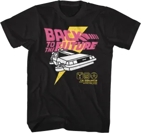 DeLorean Lightning Bolt Back To The Future T-Shirt