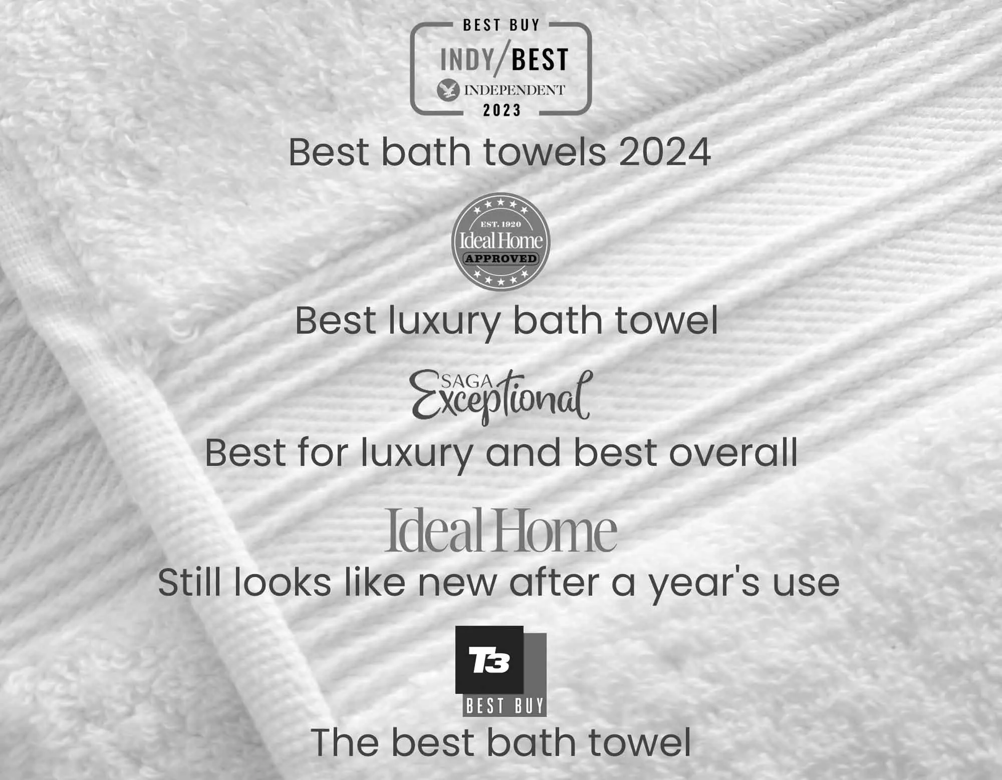 Egyptian Cotton Bath Towel Pair - Silver Grey