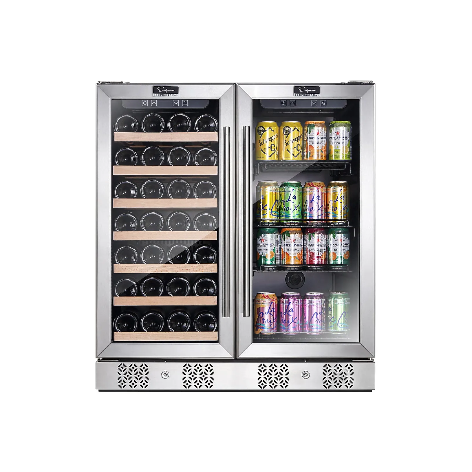 Empava BR04D Dual Zone Wine & Beverage Cooler Fridge