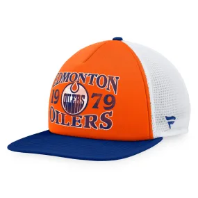 Fanatics Men's NHL Edmonton Oilers 2023 Heritage Flatbrim Snapback Cap